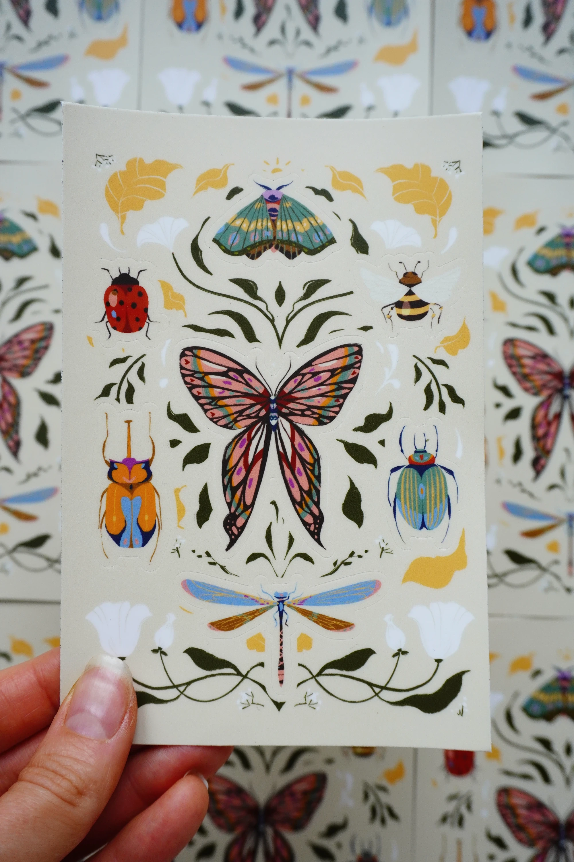 Planche de stickers "metamorphosis"