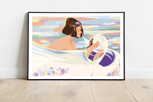 La demoiselle et le cygne