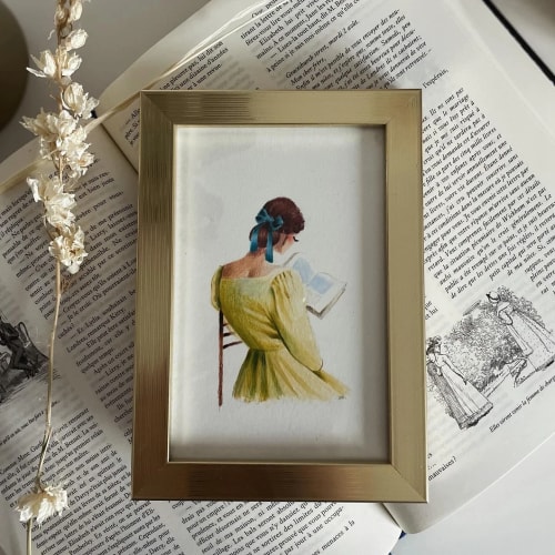 La liseuse ( original sous cadre )