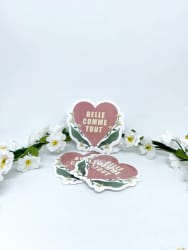 Sticker "belle comme tout"