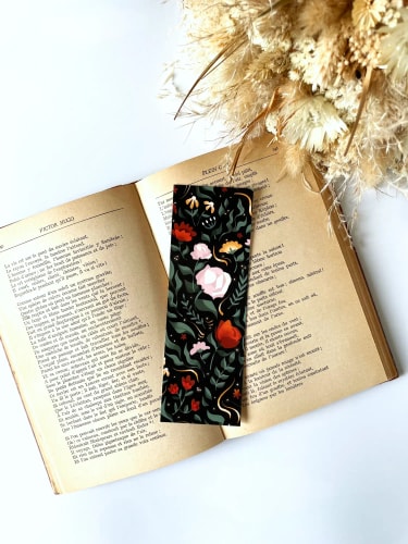 Marque page floral
