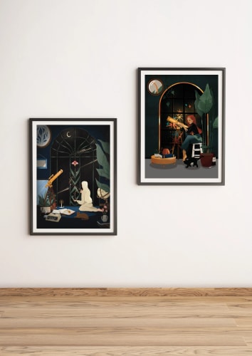 Lot : deux astronomes