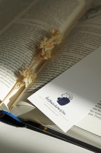 Marque page capucines