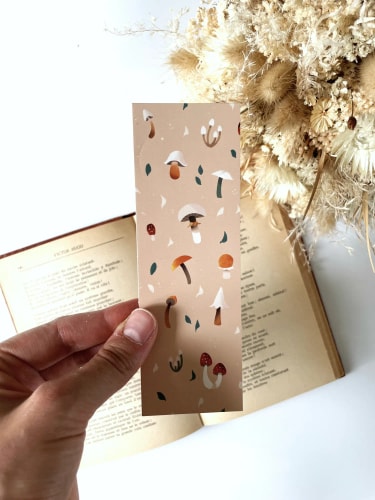 Marque page mushrooms