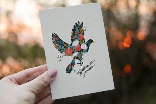 Carte postale condoléances