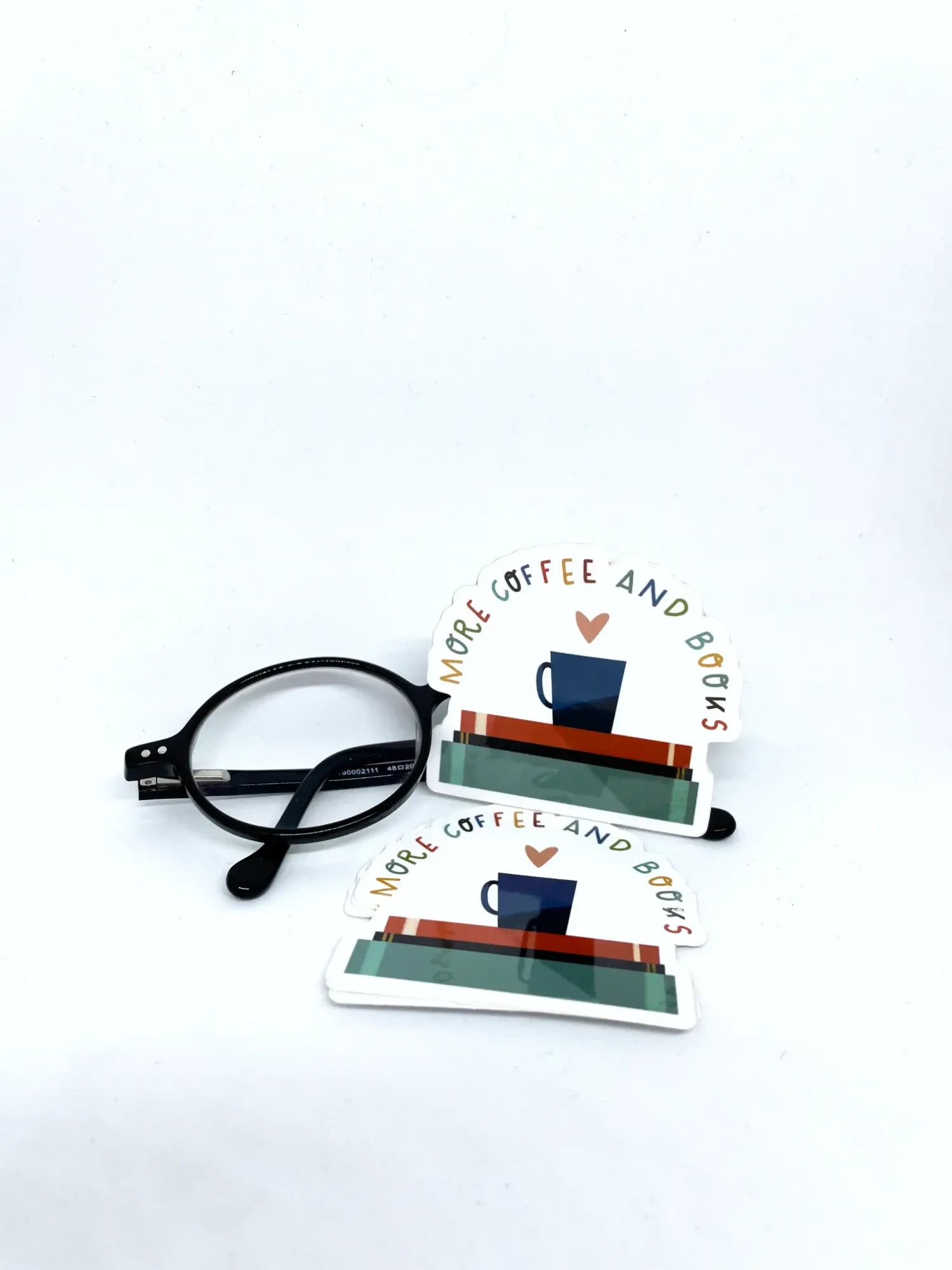 Sticker "more coffee and book" 