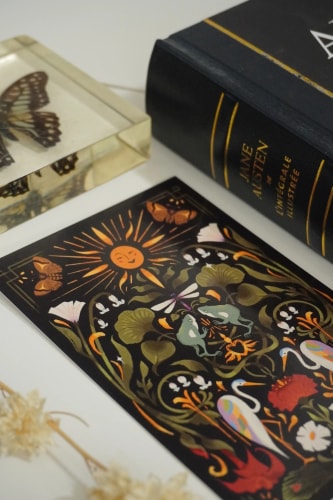 Carte postale soleil levant