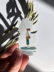 Sticker Rainy days are the best