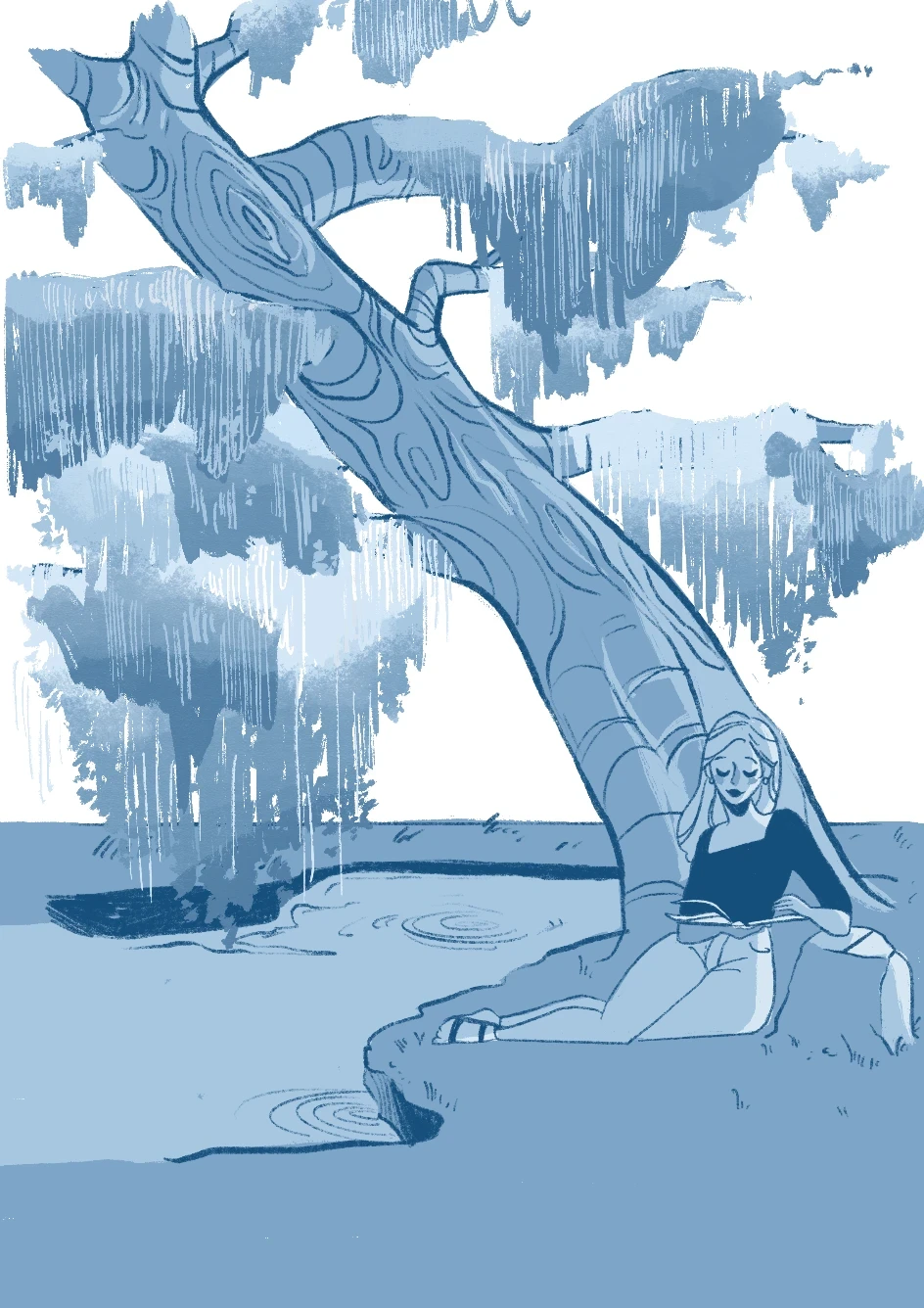 Carte postale l'étang