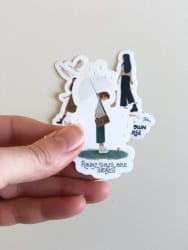 Sticker Rainy days are the best