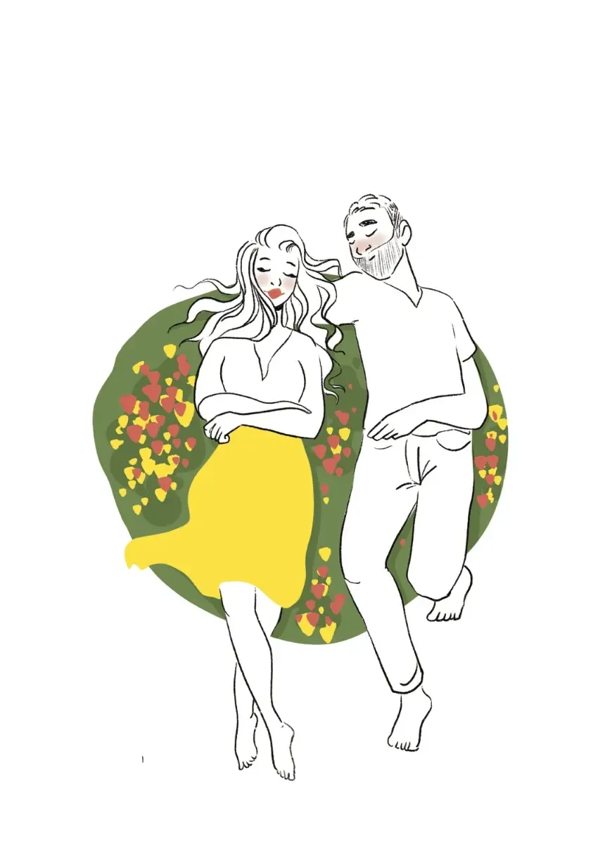 Votre illustration de mariage (faire-part)