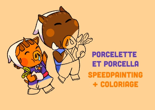 Porcelette & Porcella ₍˄•͈⚇•͈˄₎