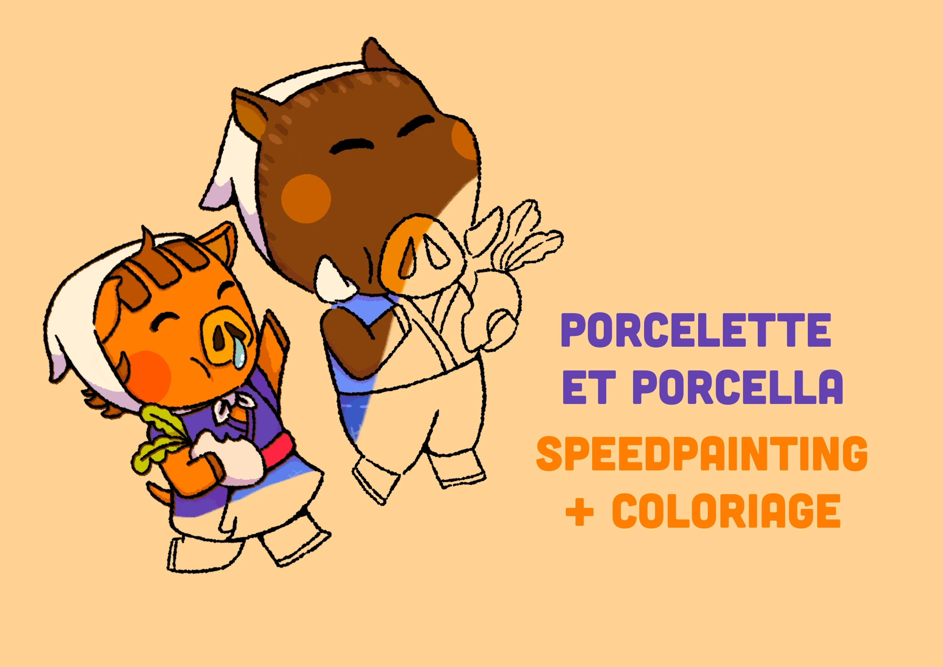 Porcelette & Porcella ₍˄•͈⚇•͈˄₎