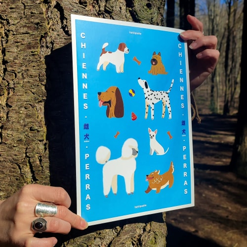 Print Chiennes A4 🐶