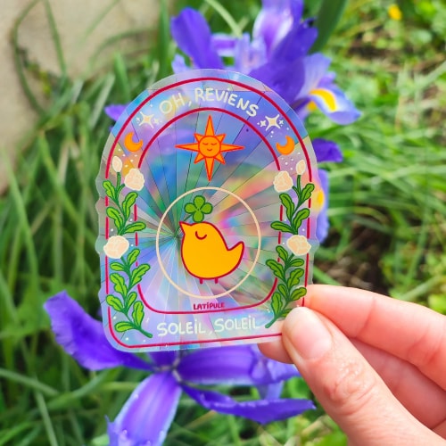 Sticker suncatcher - Soleil, soleil 𖤓