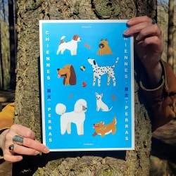 Print Chiennes A4 🐶