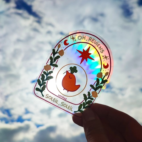 Sticker suncatcher - Soleil, soleil 𖤓