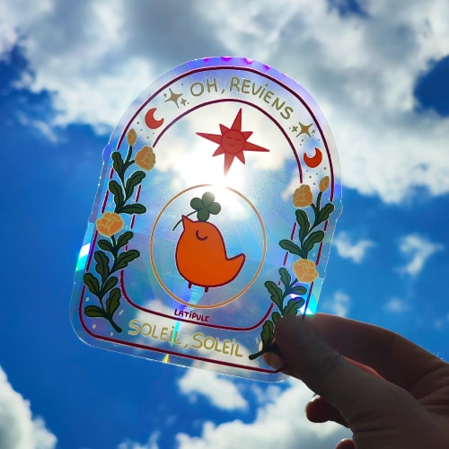 Sticker suncatcher - Soleil, soleil 𖤓