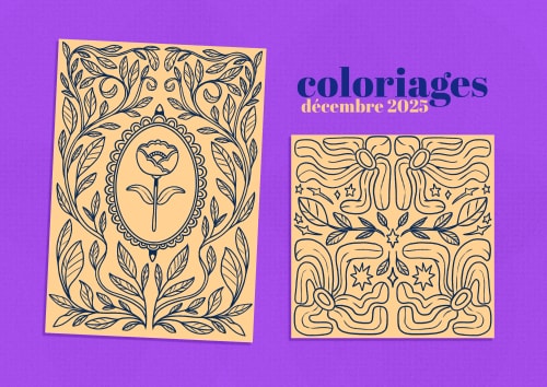 Coloriages - décembre 2025 ✏️