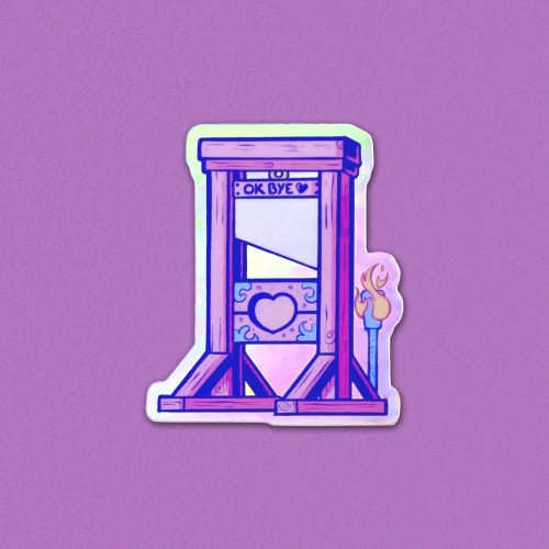 Sticker Cute Guillotine