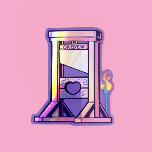 Sticker Cute Guillotine