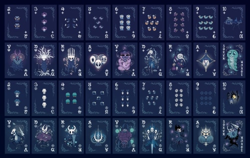 Le jeu de cartes Hollow Knight