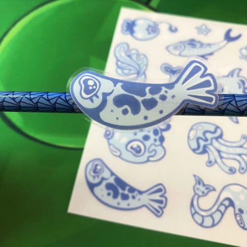 Planche Stickers Poissons