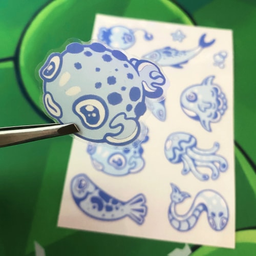Planche Stickers Poissons