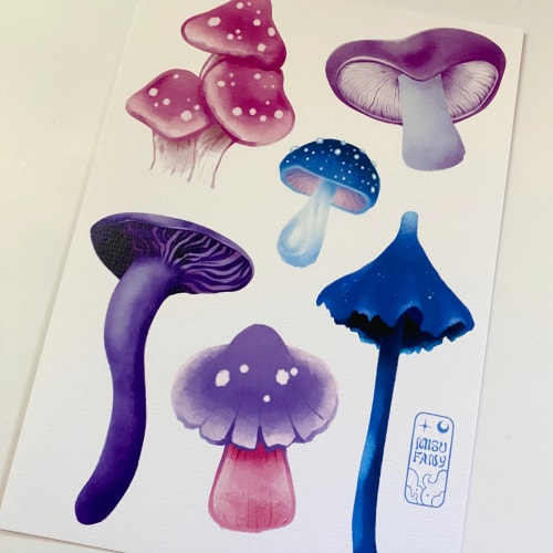 Print Mushrooms