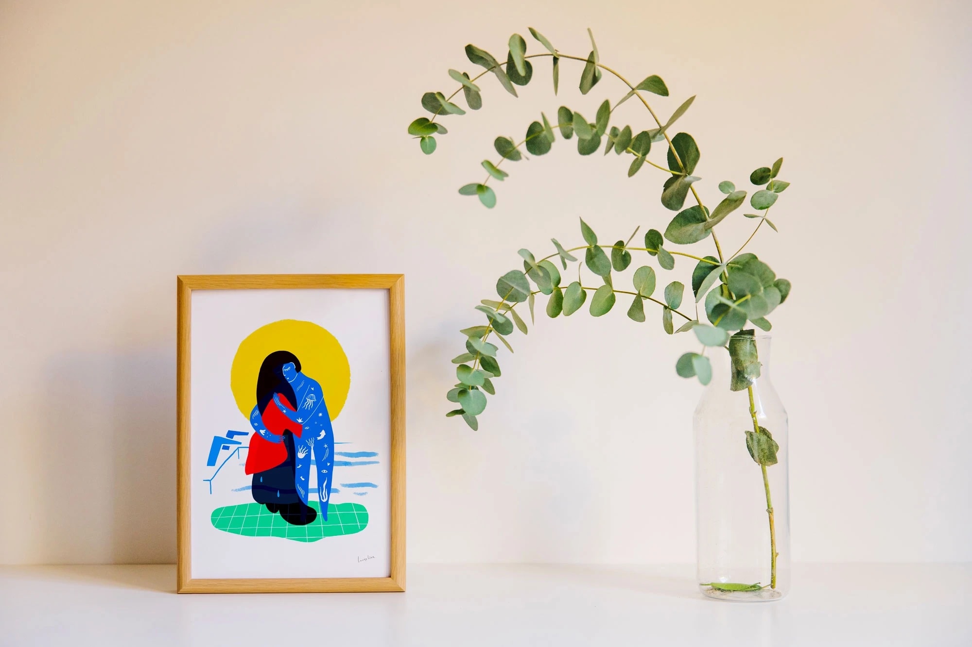 La piscine - Carte 13x18cm