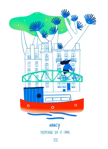 Nancy- Le canal - Carte A5