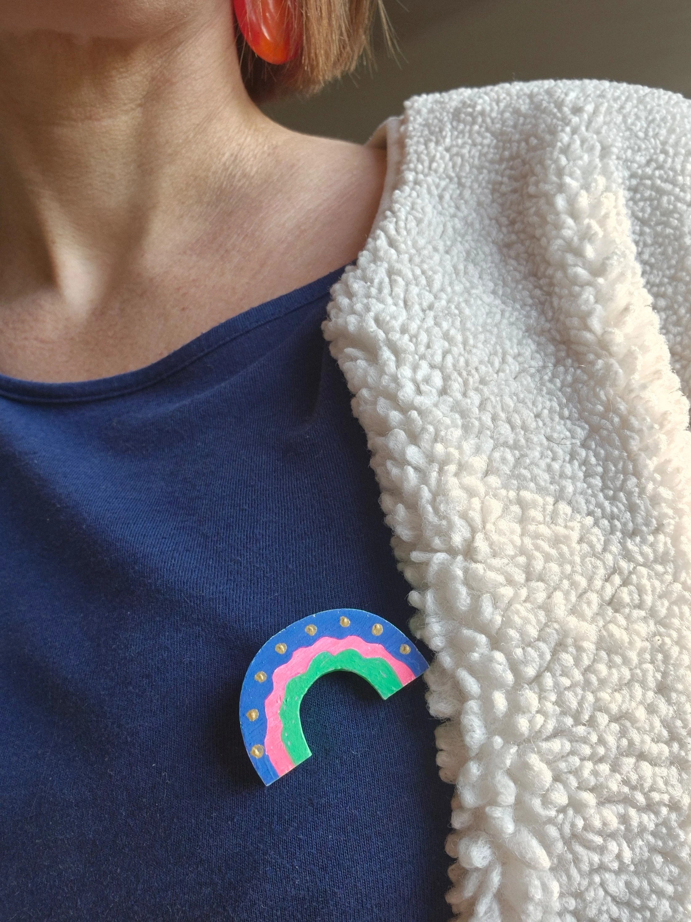 Broche "Arc en ciel"