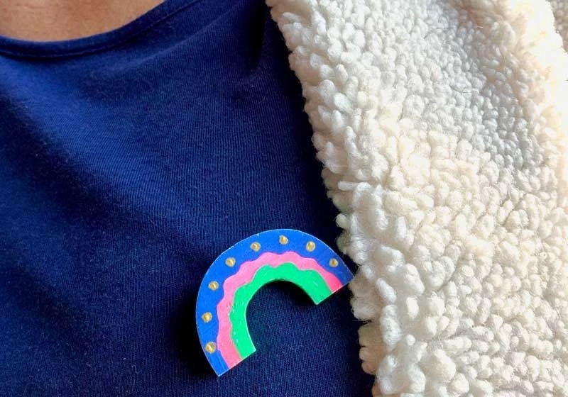 Broche "Arc en ciel"