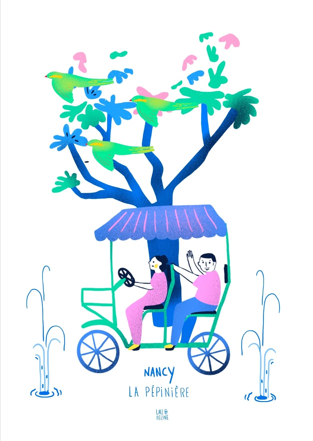 Nancy - Pépinère - Carte A5