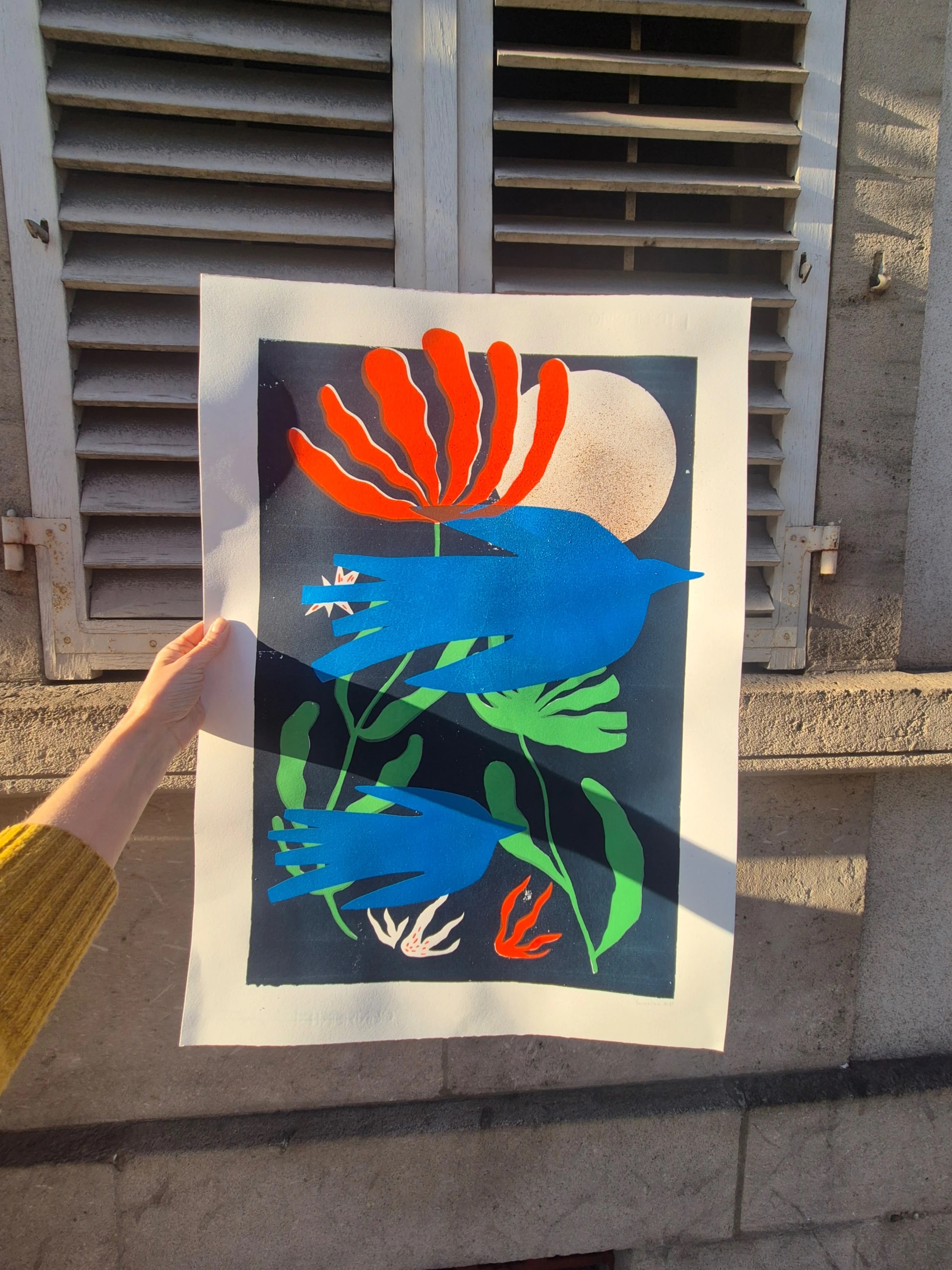 Sérigraphie "La lune" - 50x70cm