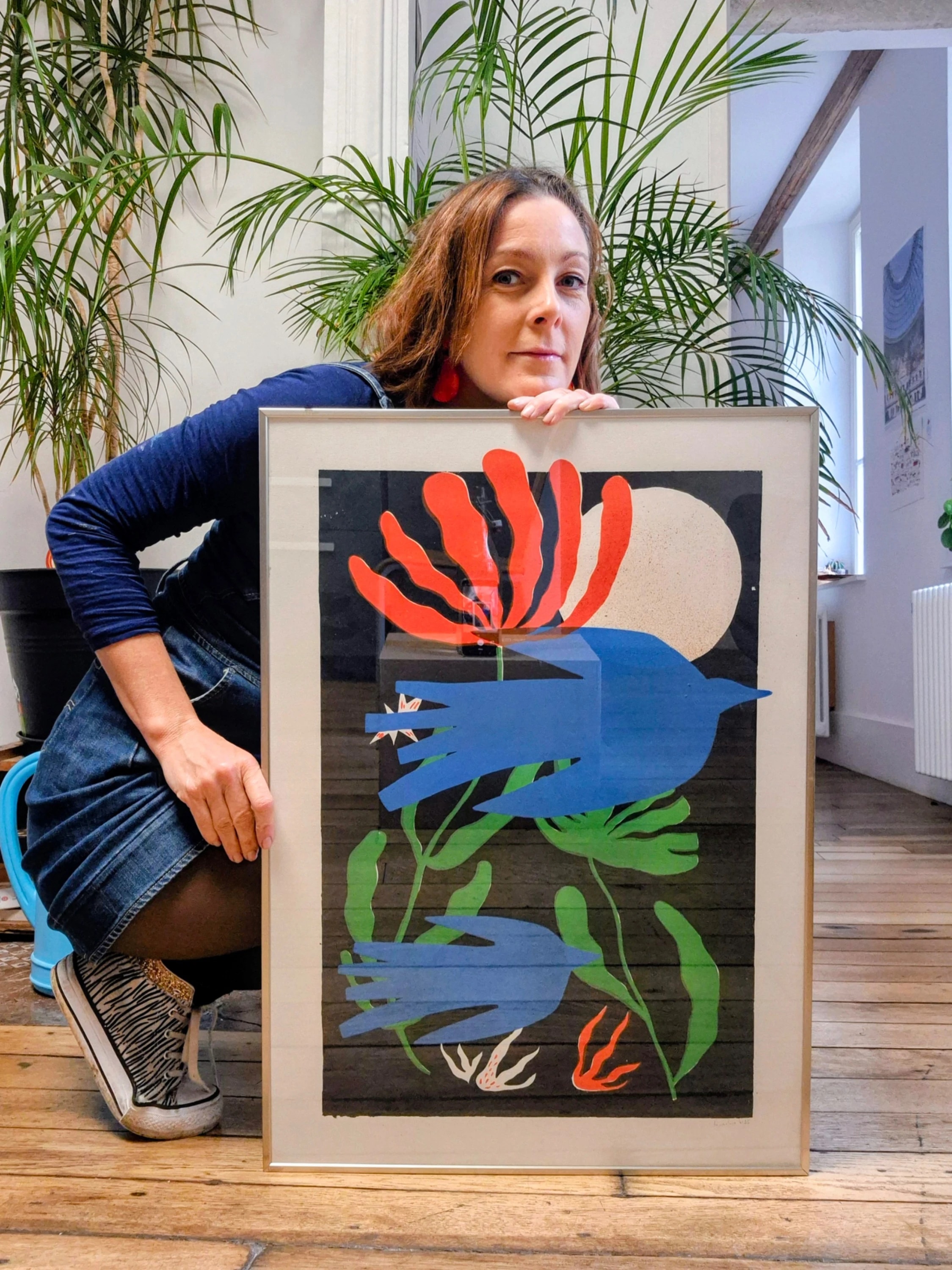 Sérigraphie "La lune" - 50x70cm