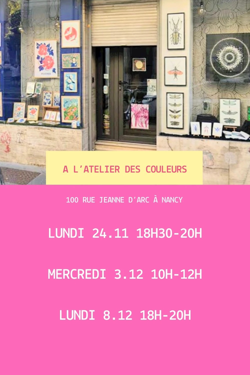 Atelier Gravure sur métal 08/12/2025 -18h30-20h