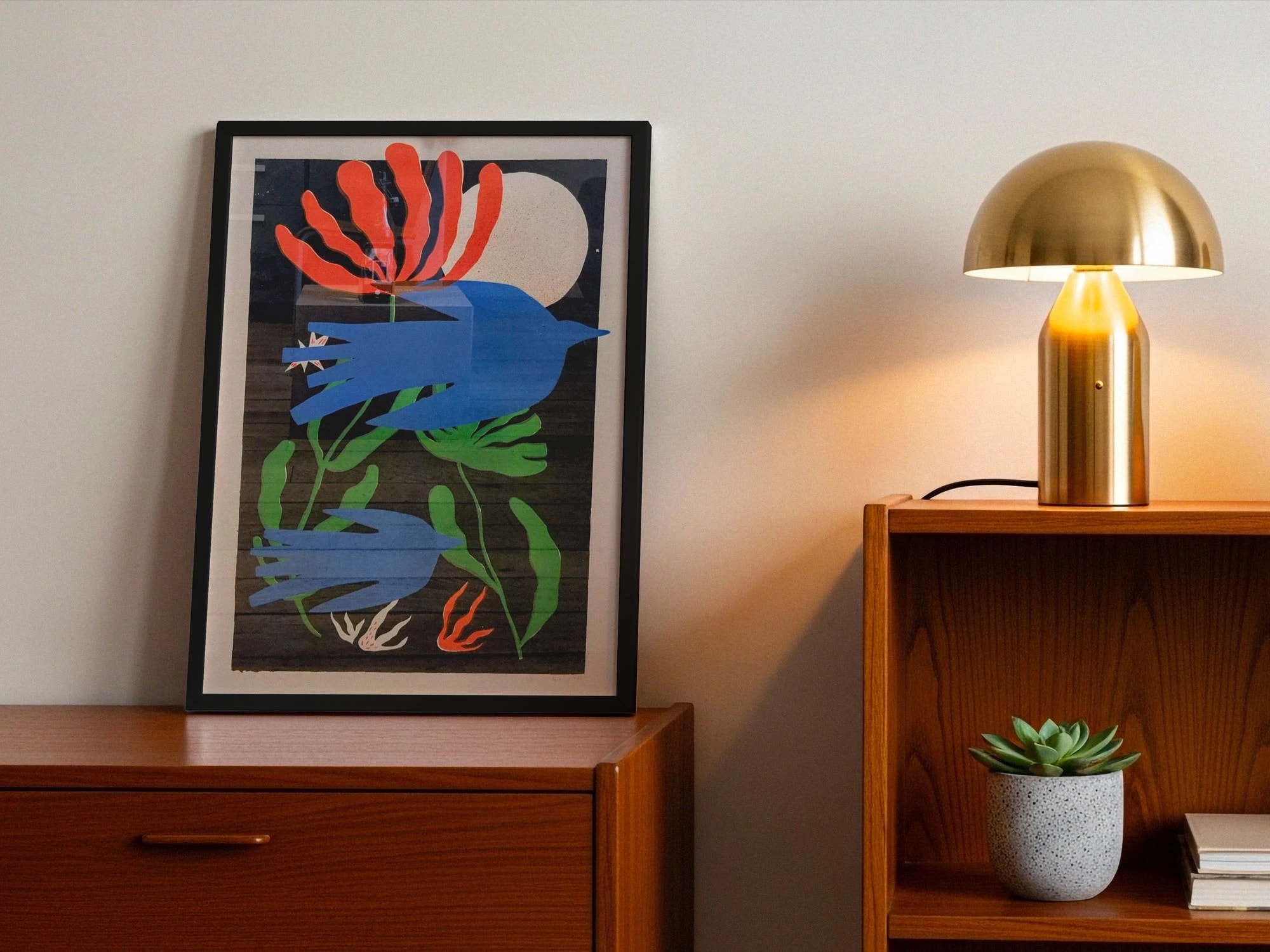 Sérigraphie "La lune" - 50x70cm