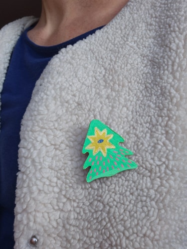 Broche "Sapin de Noël"