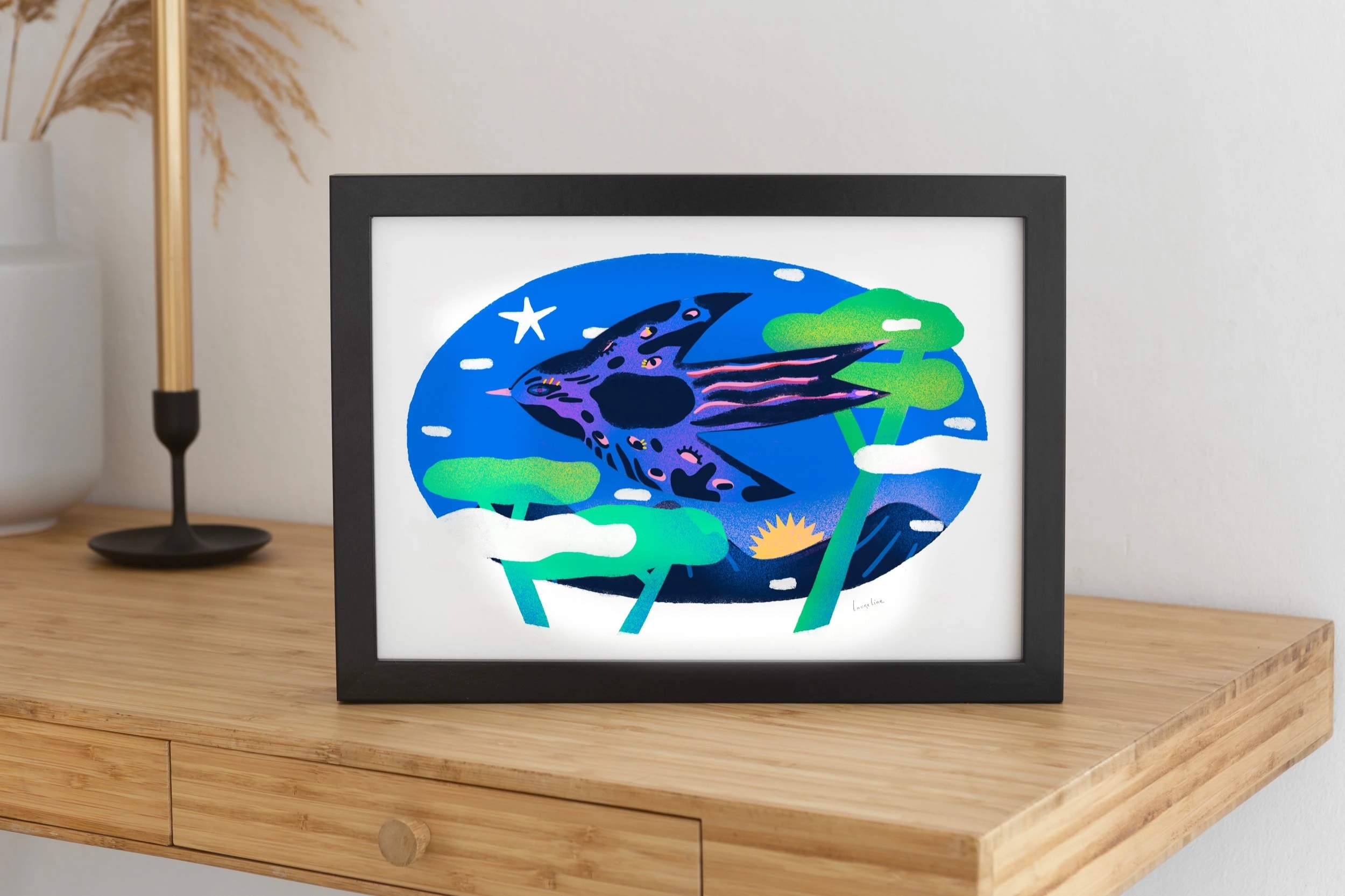 Affiche "Oiseau sauvage" - A3