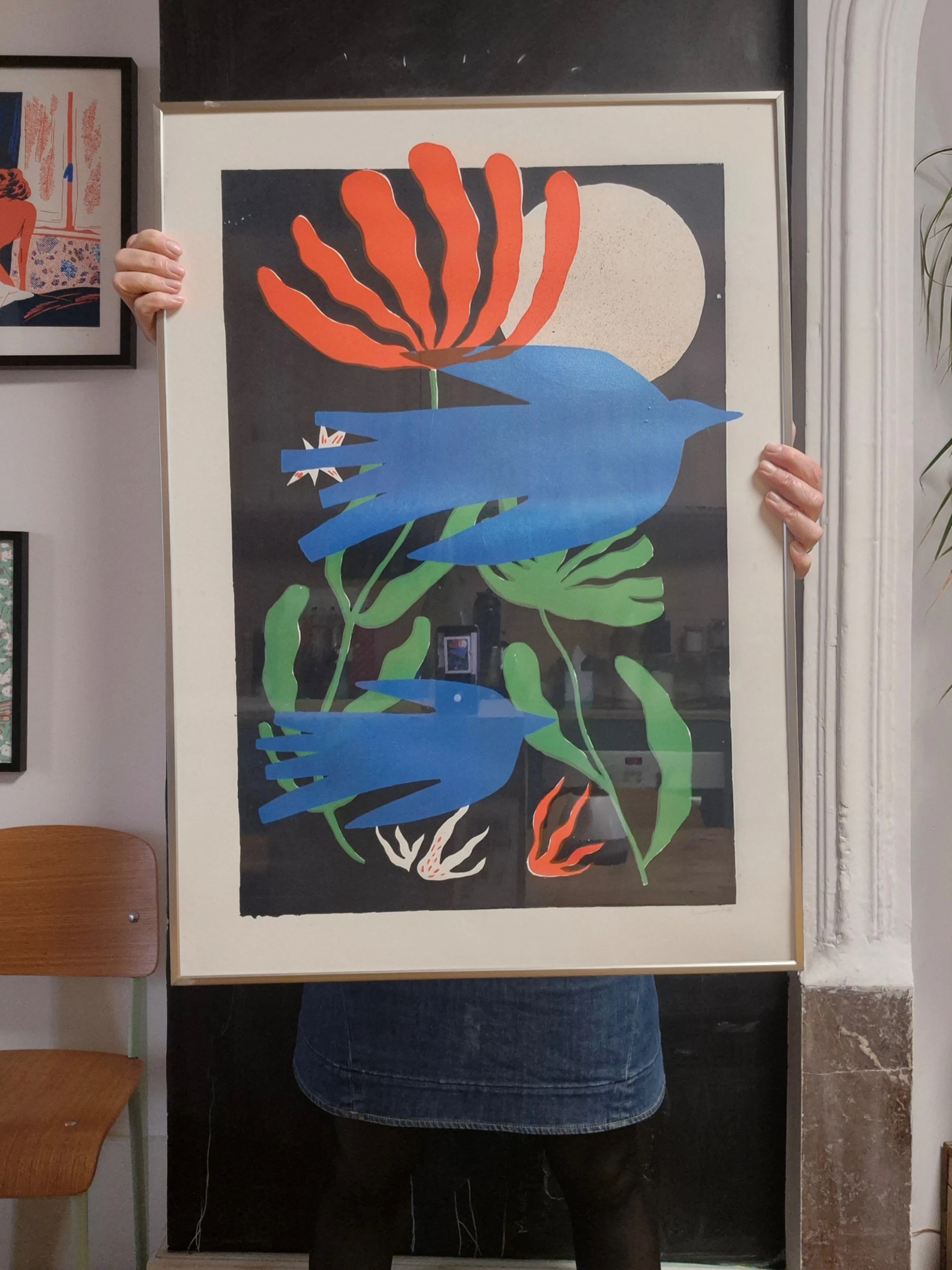 Sérigraphie "La lune" - 50x70cm