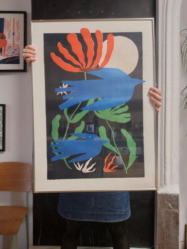 Sérigraphie "La lune" - 50x70cm