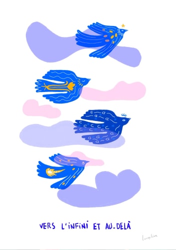Affiche "Vers l'infini et au delà" - A4
