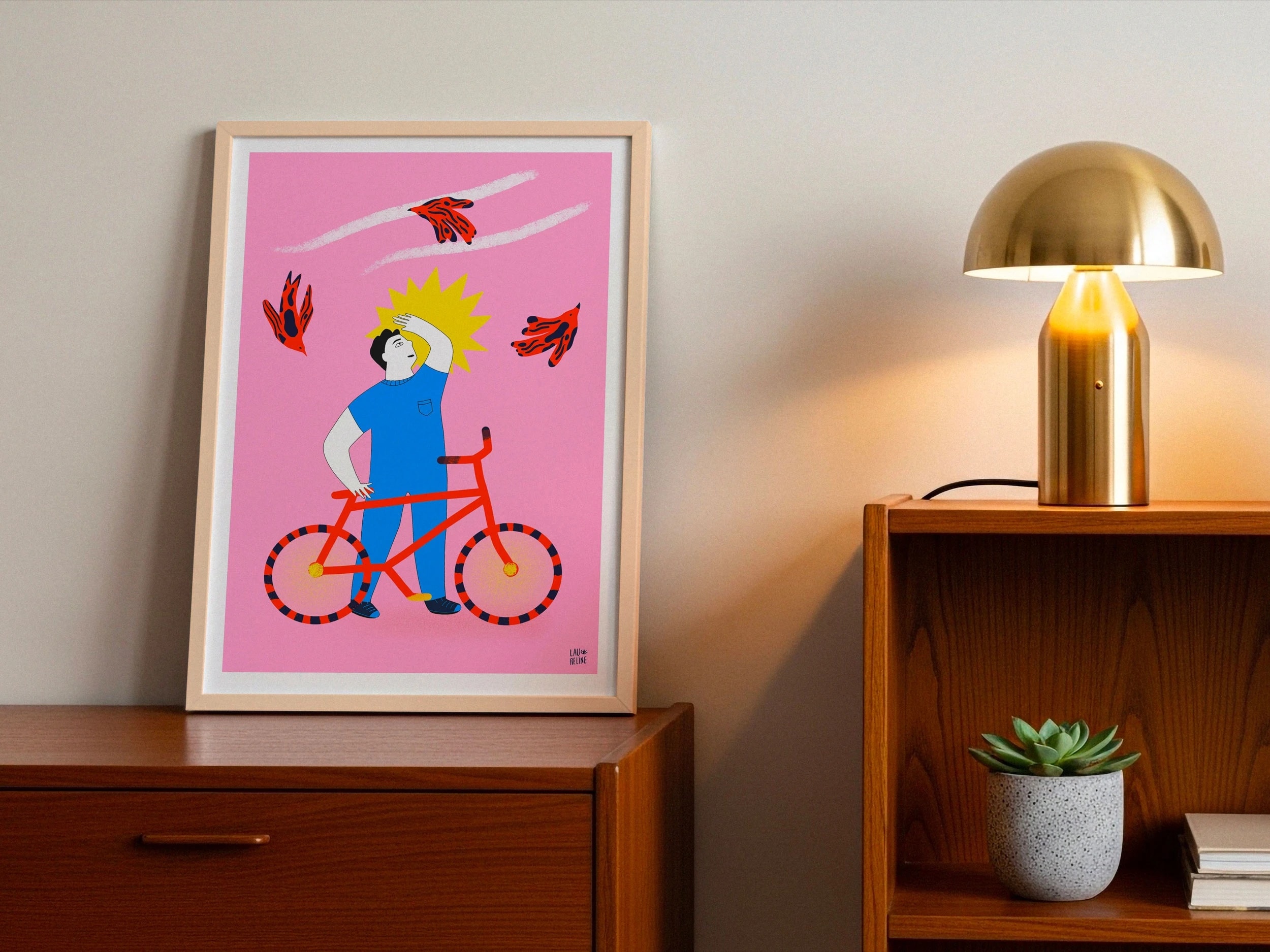 Affiche "un tour à vélo" - A3