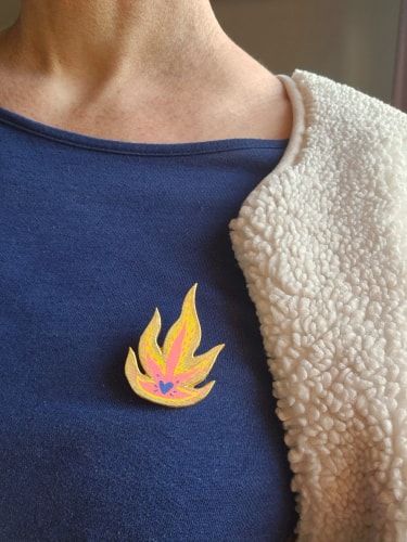 Broche "Feu"