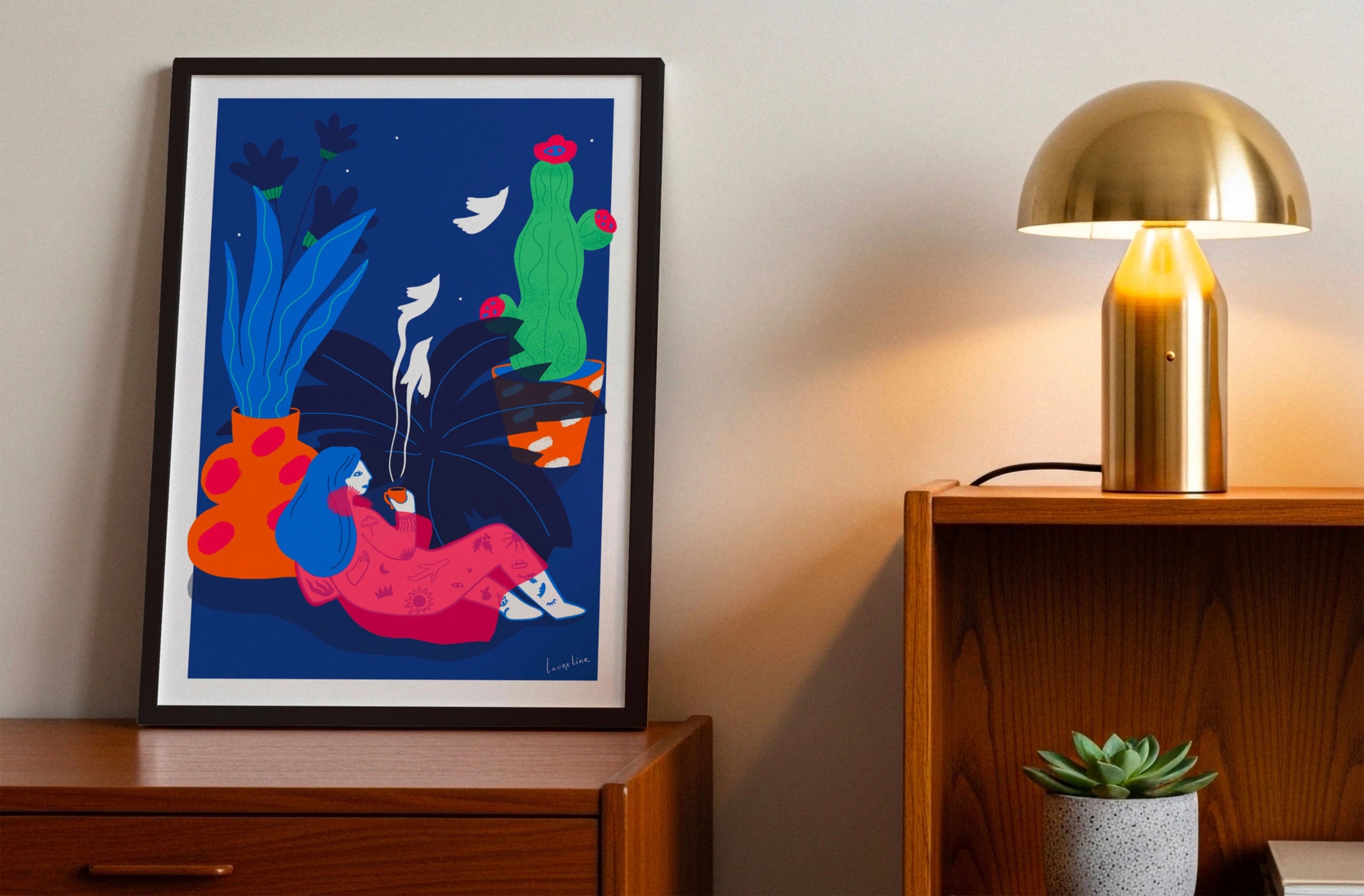 Affiche "Jardin d'hiver" - A3 ou 50x70cm