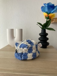 Trousse bicolore en coton-bambou