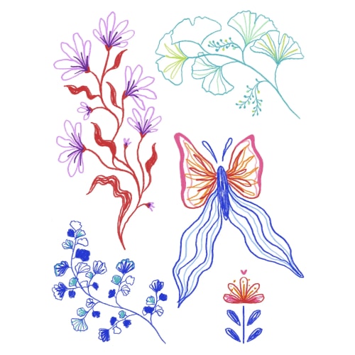 Végétaux & papillon