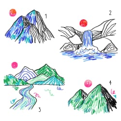 Montagne ensoleillées