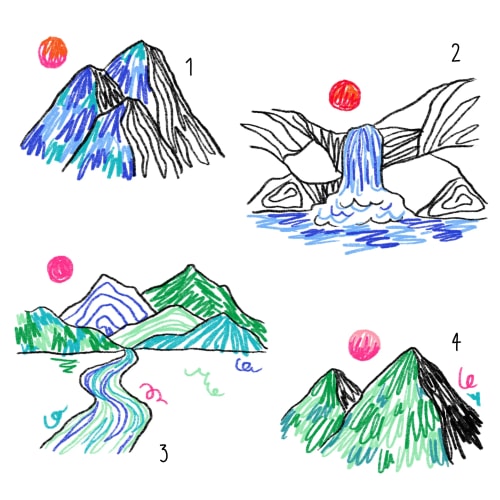 Montagne ensoleillées